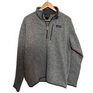 Patagonia Better Sweater Gray Quarter Zip Sweater
